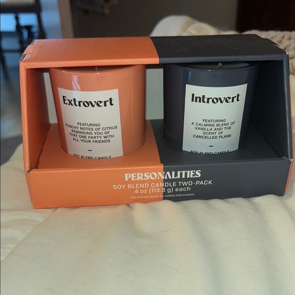 Personalities Soy Blend Candle Two-Pack - Extrovert and Introvert